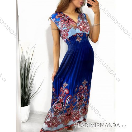 Šaty dlhé elegantné icecool bez rukávov dámske (M/L, XL/2XL) AINUOSI TALIANSKA MODA IMB232109