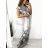 Šaty dlhé elegantný icecool krátky rukáv dámske (M/L, XL/2XL) AINUOSI TALIANSKA MODA IMB237739