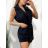 Overal krátky elegantný bez rukávov dámsky (S/M ONE SIZE) TALIANSKA MÓDA IMM23M27269