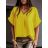 Tunika oversize krátky rukáv dámska (L/XL/2XL ONE SIZE) TALIANSKA MÓDA IMD22346/DR L/XL zelená
