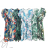 Šaty šifónové kvetované krátky rukáv dámske (S/M/L ONE SIZE) TALIANSKA MÓDA IM423262