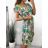Šaty letné krátky rukáv icecool dámske (S/M ONE SIZE) TALIANSKA MÓDA IMM23M5643