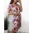 Šaty letné krátky rukáv icecool dámske (S/M ONE SIZE) TALIANSKA MÓDA IMM23M5643