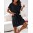 Šaty letné krátky rukáv dámske (S/M ONE SIZE) TALIANSKA MÓDA IMD23441