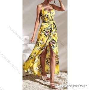 Šaty dlhé letné kvetované na ramienkach dámske (S/M ONE SIZE) TALIANSKA MÓDA IMWD231857