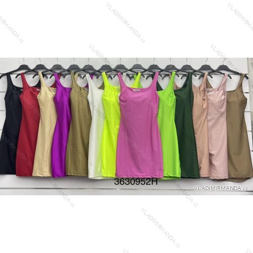 Šaty letné mini na ramienka dámske (S/M ONE SIZE) TALIANSKA MÓDA IMWD231860