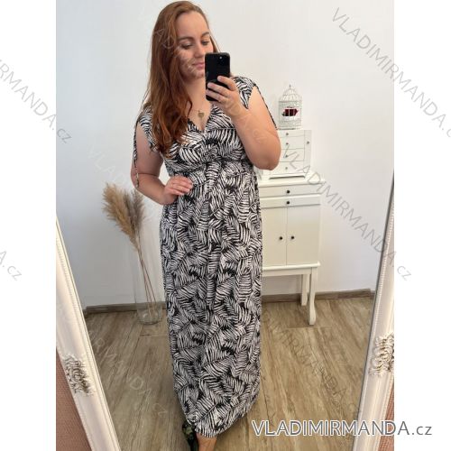 Šaty dlhé bez rukávu icecool dámske (L/XL/2XL/3XL ONE SIZE) FRANCÚZSKA MÓDA FMB23023-5