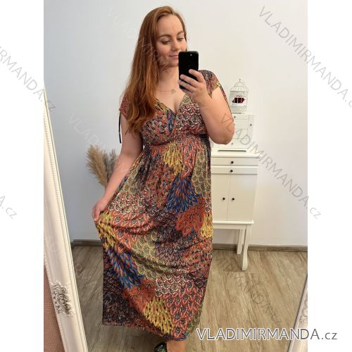 Šaty dlhé bez rukávu icecool dámske (L/XL/2XL ONE SIZE) FRANCÚZSKA MÓDA FMB23603-127