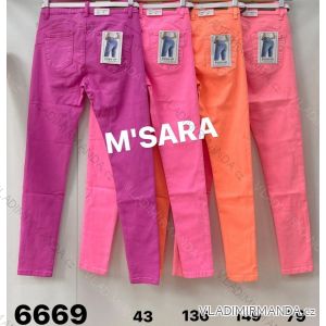 Rifle jeans dlhé push-up s opaskom dámske (XS-XL) M.SARA MSR236669B