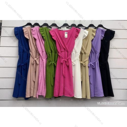 Šaty letné bez rukávu dámske (S/M ONE SIZE) TALIANSKA MÓDA IMWD232019