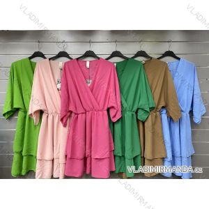 Šaty letný dlhý rukáv dámske (S/M ONE SIZE) TALIANSKA MÓDA IMWGS232022