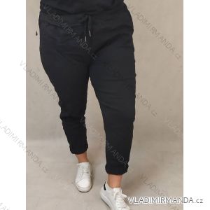 Nohavice dlhé strečové dámske nadrozmer (XL/2XL/3XL ONE SIZE) TALIANSKA MÓDA IMC23091