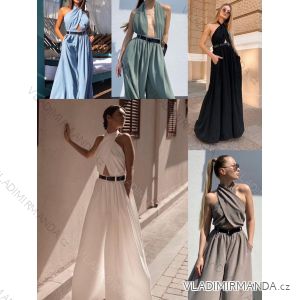 Overal dlhý elegantný na zaväzovanie dámsky (S/M ONE SIZE) TALIANSKA MÓDA IMWGB232050