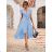 Šaty letné elegantné bez rukávov dámske (S/M ONE SIZE) TALIANSKA MÓDA IMD22351 ružová S/M