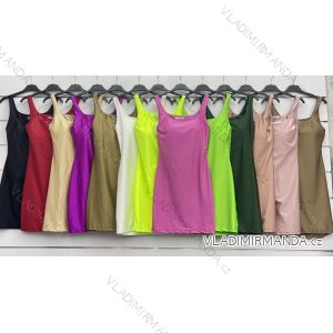 Šaty letné na ramienka dámske (S/M ONE SIZE) TALIANSKA MÓDA IMWE232059