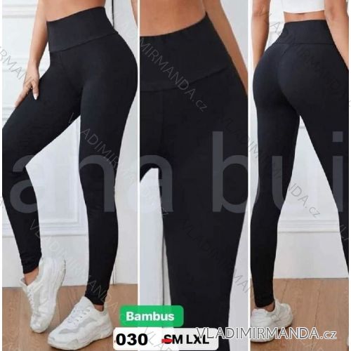 Legíny dlhé bambusové dámske (S/ML/XL) TURECKÁ MÓDA TMWL23030/DUR S/M čierna
