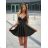 Šaty elegantné spoločenské na ramienka dámske (S/M ONE SIZE) TALIANSKA MÓDA IMPSH23001