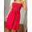 Šaty letný mušelín carmen bez rukávov dámske (S/M ONE SIZE) TALIANSKA MÓDA IMWY23149