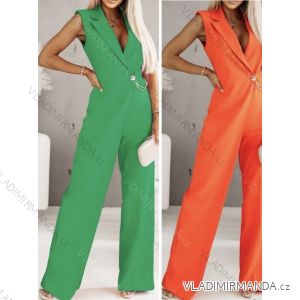 Overal dlhý elegantný bez rukáv dámsky (S/M ONE SIZE) TALIANSKA MÓDA IMWB23357