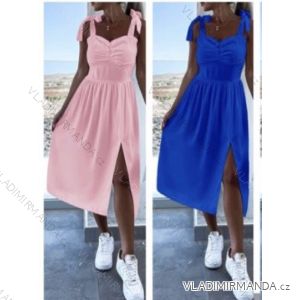 Šaty dlhé letné na ramienka dámske (S/M ONE SIZE) TALIANSKA MÓDA IMWB23359
