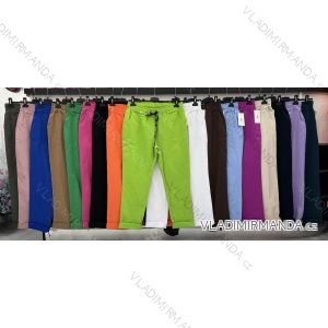 Nohavice dlhé strečové dámske nadrozmer (XL-5XL) TALIANSKA MÓDA IMWD232127
