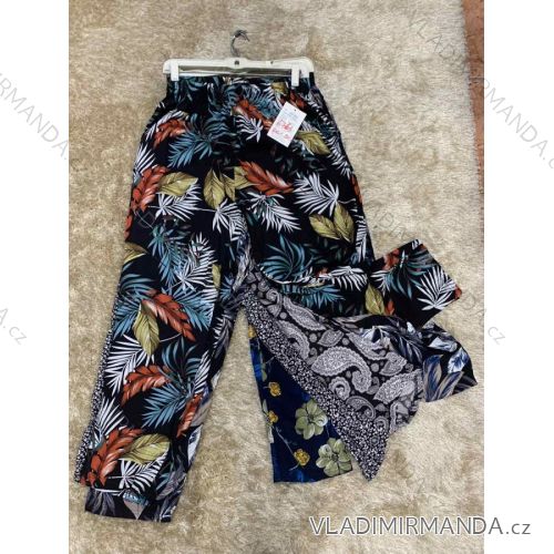 Nohavice letné dlhé dámske nadrozmer (3XL-8XL) TURECKÁ MÓDA TMWL23AA32