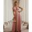 Overal dlhý elegantný variabilné viazanie bez rukávov dámsky (S/M ONE SIZE) TALIANSKA MÓDA IMWE232086