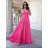 Overal dlhý elegantný variabilné viazanie bez rukávov dámsky (S/M ONE SIZE) TALIANSKA MÓDA IMWE232086