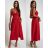 Šaty dlhé elegantné spoločenské na ramienka dámske (S/M ONE SIZE) TALIANSKA MÓDA IMWE232089