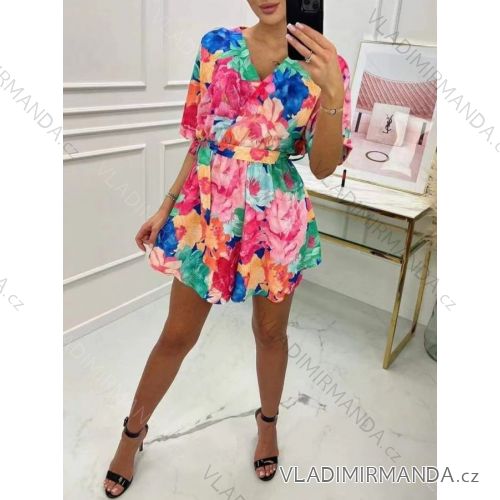 Overal krátky krátky rukáv dámsky (S/M ONE SIZE) TALIANSKA MÓDA IMWE232091