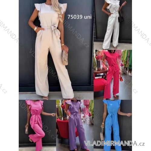 Overal dlhý elegantný bez rukávov dámsky (S/M ONE SIZE) TALIANSKA MÓDA IMWE2375039