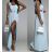 Šaty dlhé elegantné bez rukávov dámske (S/M ONE SIZE) TALIANSKA MÓDA IMWE232111