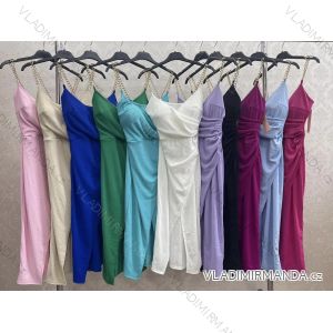 Šaty letné na ramienka dámske (S/M ONE SIZE) TALIANSKA MÓDA IMWKK232142