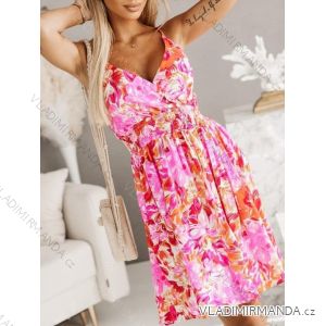 Šaty letné na ramienka dámske (S/M ONE SIZE) TALIANSKA MÓDA IMWGB232187