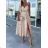 Šaty dlhé letné elegantné na ramienka dámske (S/M ONE SIZE) TALIANSKA MÓDA IMD23470
