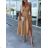 Šaty dlhé letné elegantné na ramienka dámske (S/M ONE SIZE) TALIANSKA MÓDA IMD23470