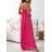 Šaty dlhé letné na ramienka dámske (S/M ONE SIZE) TALIANSKA MÓDA IMD23472
