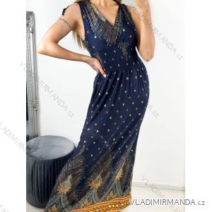 Šaty dlhé letné icecool bez rukávov dámske (M/L, XL/2XL) AINUOSI TALIANSKA MODA IMB237722