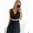Šaty dlhé spoločenské elegantné bez rukávov dámske (S/M ONE SIZE) TALIANSKA MÓDA IMPSH243598 biela S / M