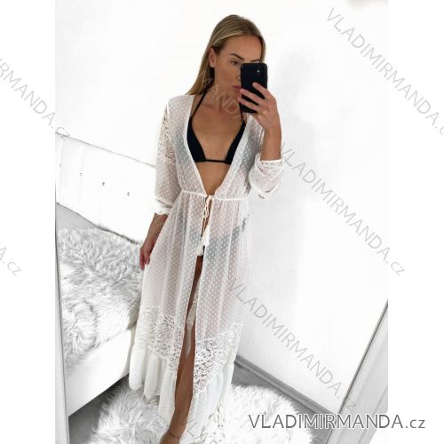 Župan prehoz letný cez plavky dlhý rukáv dámsky (S/M ONE SIZE) TALIANSKA MóDA IMM23M12696