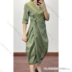 Šaty dlhé 3/4 dlhý rukáv dámske (S/M ONE SIZE) TALIANSKA MÓDA IMPDY23LS19303
