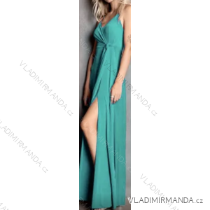Šaty dlhé elegantné na ramienka dámske (S/M ONE SIZE) TALIANSKA MÓDA IMPBB23C25061