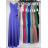 Šaty dlhé elegantné na ramienka dámske (S/M ONE SIZE) TALIANSKA MÓDA IMPBB23C25061