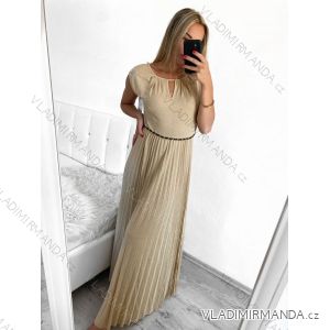 Šaty dlhé spoločenské bez rukávu dámske (S/M ONE SIZE) TALIANSKA MÓDA IMPBB23S3558