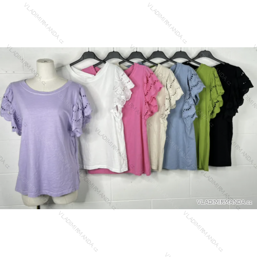 Tunika krátky rukáv dámska (S/M ONE SIZE) TALIANSKA MÓDA IMPBB23Q0443