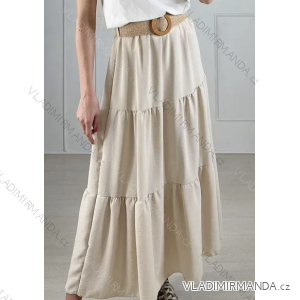 Sukňa dlhá s opaskom dámska (S/M ONE SIZE) TALIANSKA MÓDA IMPBB2360139v
