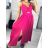 Šaty dlhé letné na ramienka dámske (S/M ONE SIZE) TALIANSKA MÓDA IMM23M56167/DU S/M čierna