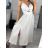 Šaty dlhé letné na ramienka dámske (S/M ONE SIZE) TALIANSKA MÓDA IMM23M56167/DU S/M čierna
