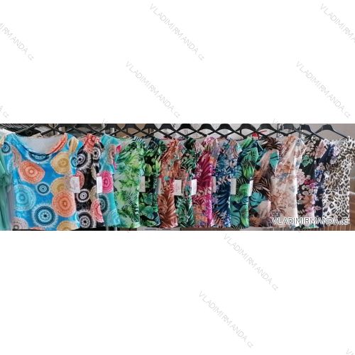Tunika letná icecool krátky rukáv dámska (S/M ONE SIZE) TALIANSKA MÓDA IMM23M928