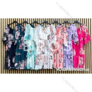 Šaty letné šifónové 3/4 dlhý rukáv dámske kvetované (S/M ONE SIZE) TALIANSKA MÓDA IMWGB232303